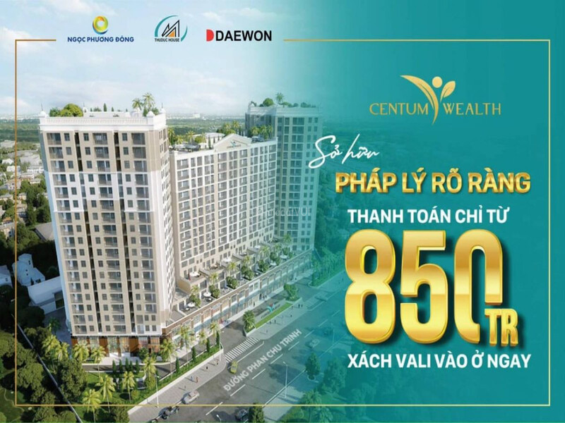 Căn hộ Centum Wealth Nhận nhà ở ngay - Thanh Toán 850 triệu - trung tâm TP Thủ Đức